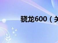 骁龙600（关于骁龙600的介绍）