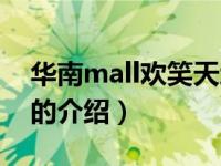 华南mall欢笑天地（关于华南mall欢笑天地的介绍）