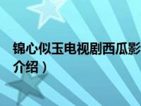 锦心似玉电视剧西瓜影音（关于锦心似玉电视剧西瓜影音的介绍）