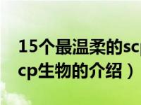 15个最温柔的scp生物（关于15个最温柔的scp生物的介绍）