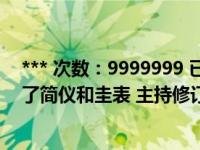 *** 次数：9999999 已用完，请联系开发者***郭守敬改进了简仪和圭表 主持修订了