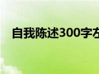 自我陈述300字左右初二（自我陈述300）