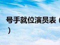 号手就位演员表（关于号手就位演员表的介绍）