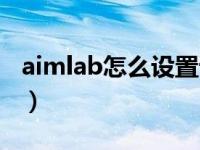 aimlab怎么设置语言（aimlab如何设置中文）