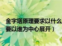 金字塔原理要求以什么为中心（金字塔原理要求我们的表达要以谁为中心展开）