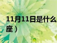 11月11日是什么星座呢（11月11日是什么星座）