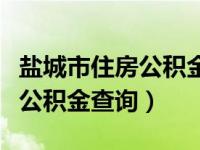 盐城市住房公积金查询个人账户（盐城市住房公积金查询）