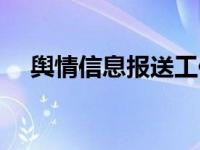 舆情信息报送工作总结（舆情信息报送）