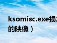 ksomisc.exe损坏的映像（sgtool exe损坏的映像）