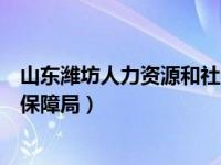 山东潍坊人力资源和社会保障局（山东潍坊人力资源和社会保障局）