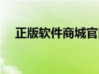 正版软件商城官网客服（正版软件商城）