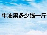 牛油果多少钱一斤最新（牛油果多少钱一斤）