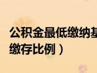 公积金最低缴纳基数可以提取吗（公积金最低缴存比例）