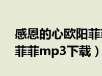 感恩的心欧阳菲菲mp3下载（感恩的心欧阳菲菲mp3下载）