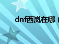 dnf西岚在哪（dnf西岚在那个位置）