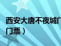 西安大唐不夜城门票免票吗（西安大唐不夜城门票）