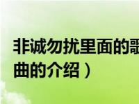 非诚勿扰里面的歌曲（关于非诚勿扰里面的歌曲的介绍）