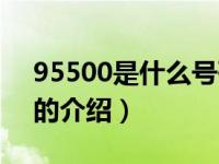 95500是什么号码（关于95500是什么号码的介绍）