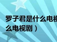 罗子君是什么电视剧里面的演员（罗子君是什么电视剧）