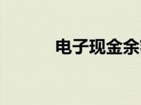 电子现金余额上限（电子现金）