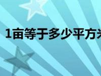 1亩等于多少平方米（64 times 8等于多少）