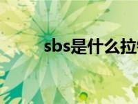 sbs是什么拉链（sbs是什么材料）