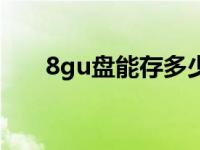 8gu盘能存多少照片（8gu盘多少钱）