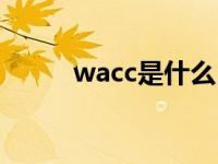 wacc是什么（wacc是什么意思）